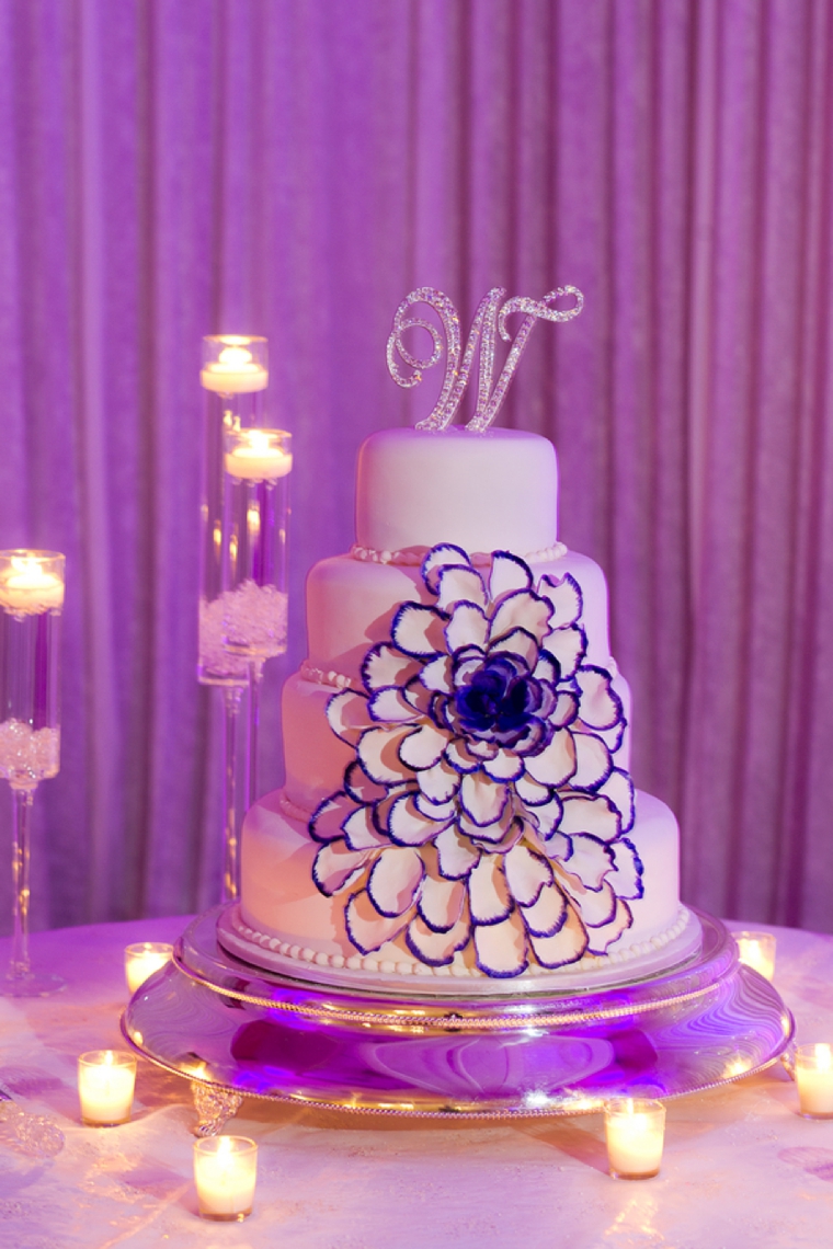 An Elegant Purple and White Wedding via TheELD.com