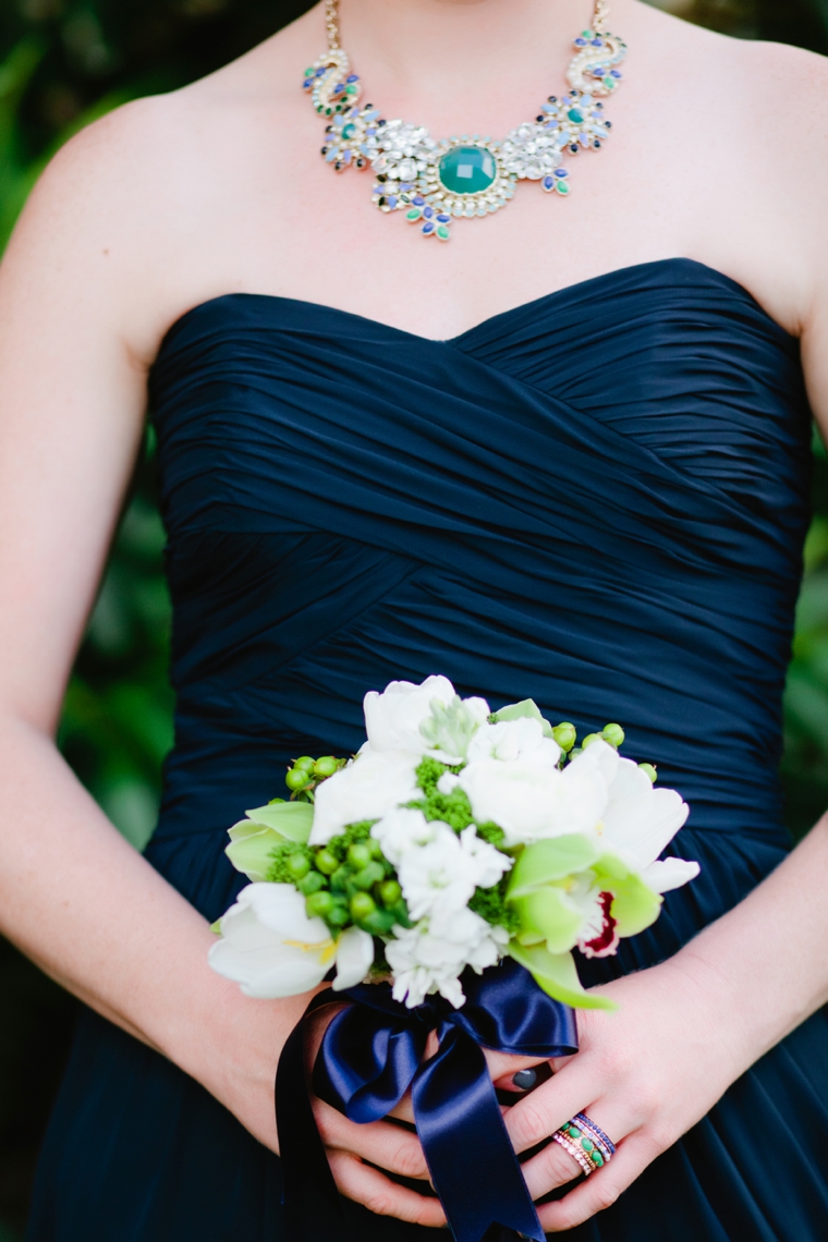 Modern Navy and Green Beach Wedding via TheELD.com