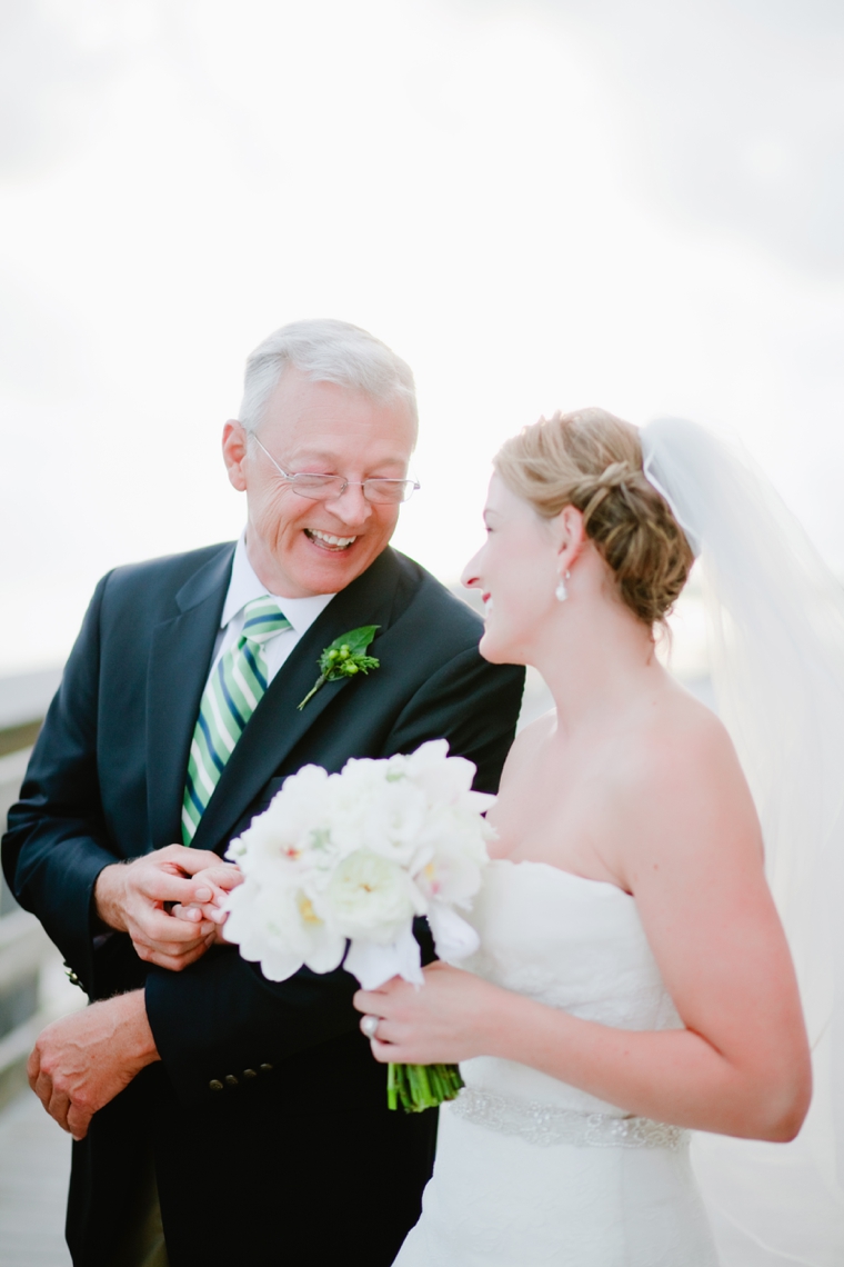 Modern Navy and Green Beach Wedding via TheELD.com