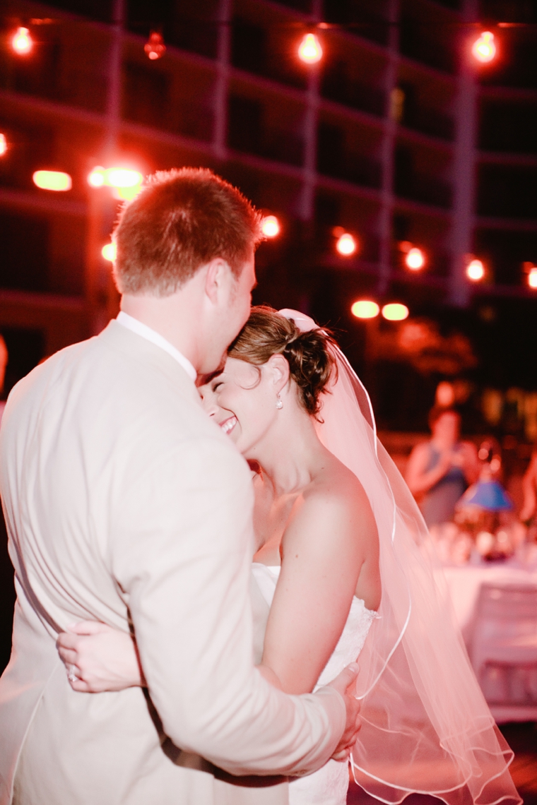 Modern Navy and Green Beach Wedding via TheELD.com