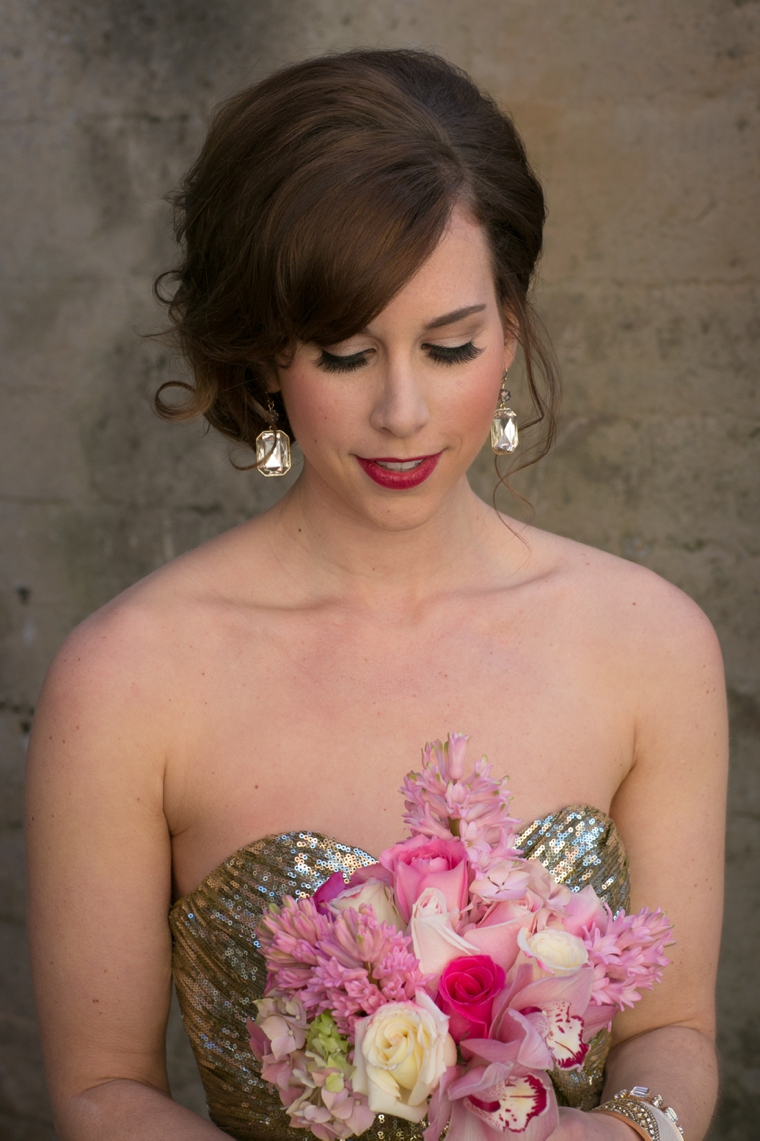 Modern Chic Pink and Gold Wedding Ideas via TheELD.com