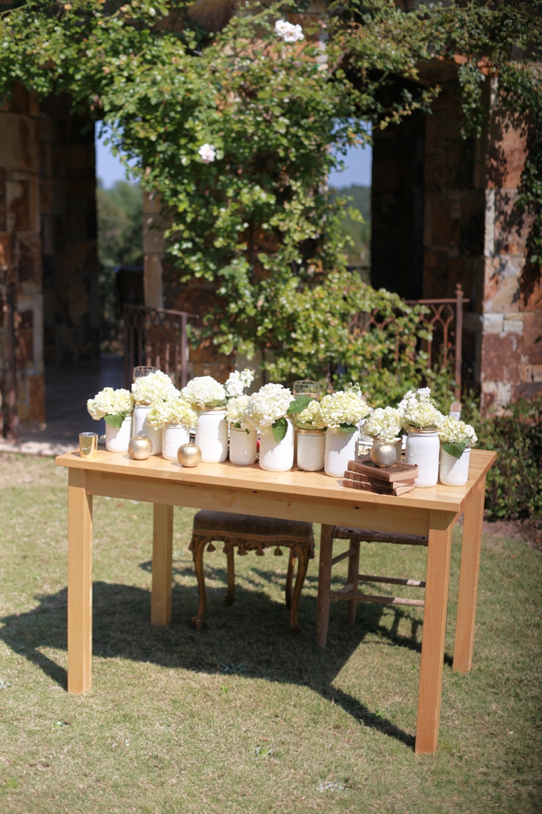 Romantic Gold and White Wedding Ideas via TheELD.com