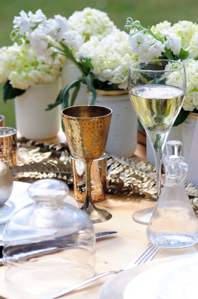 Romantic Gold and White Wedding Ideas via TheELD.com