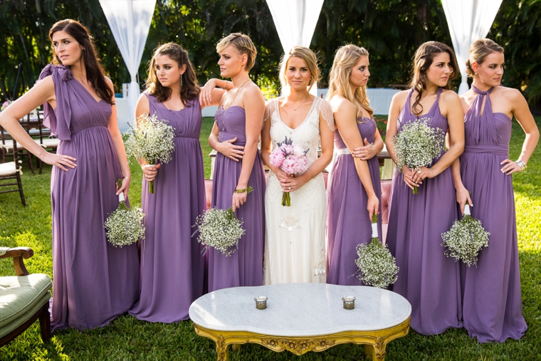 Romantic & Eclectic Purple & Green Wedding via TheELD.com