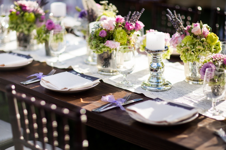 Romantic & Eclectic Purple & Green Wedding via TheELD.com