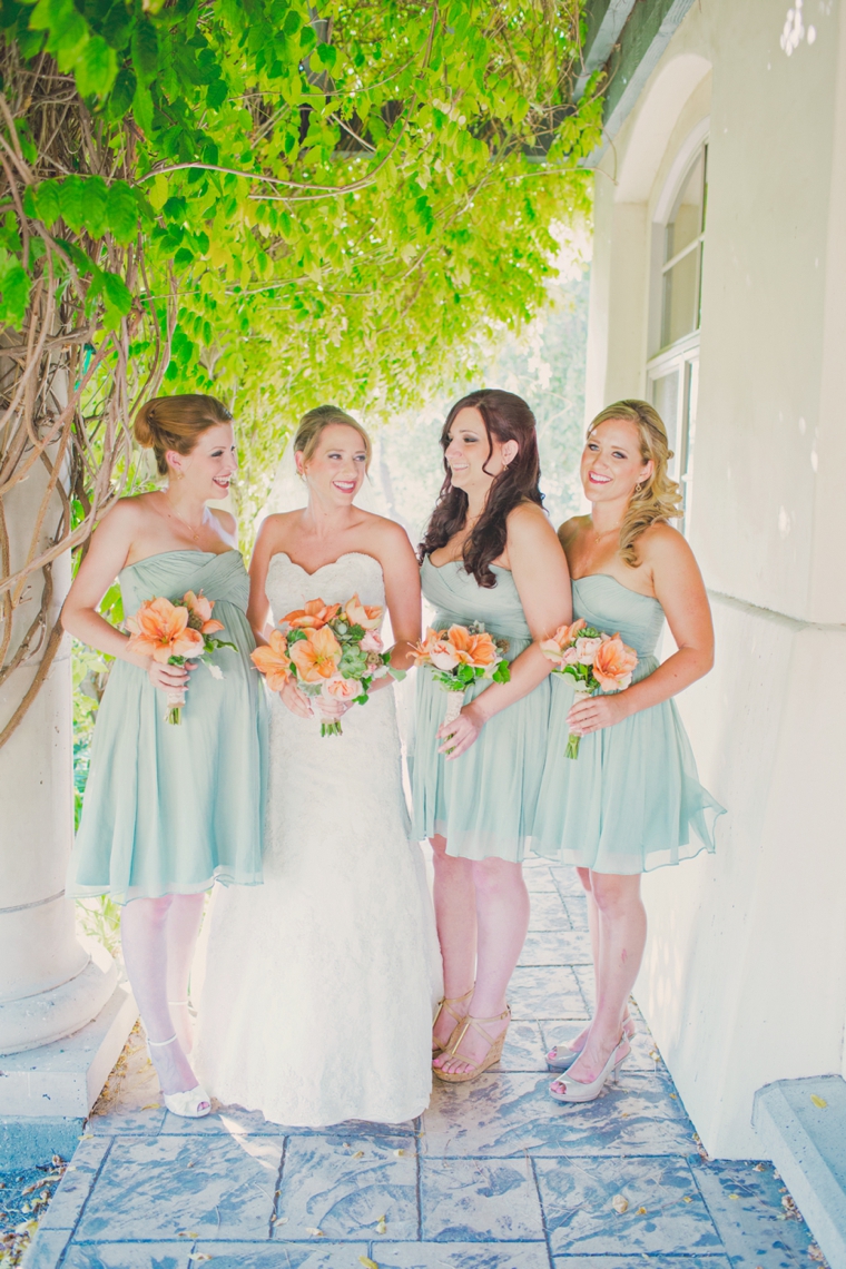 Mint & Orange California Vineyard Wedding via TheELD.com