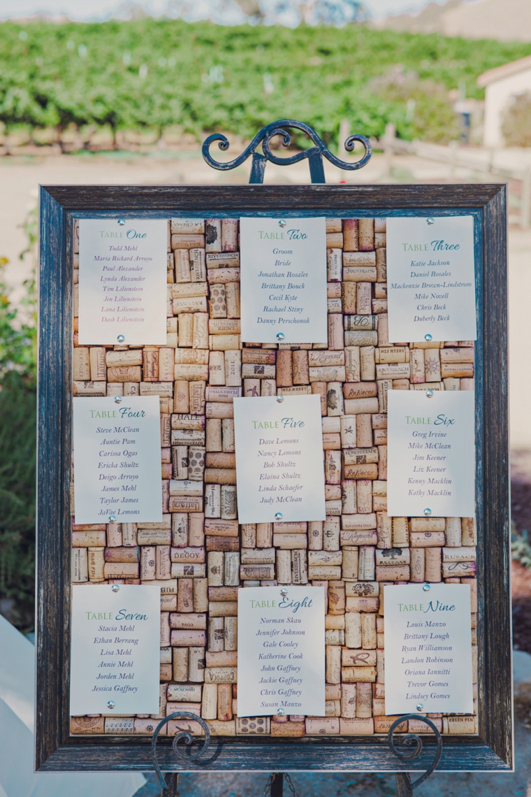 Mint & Orange California Vineyard Wedding via TheELD.com