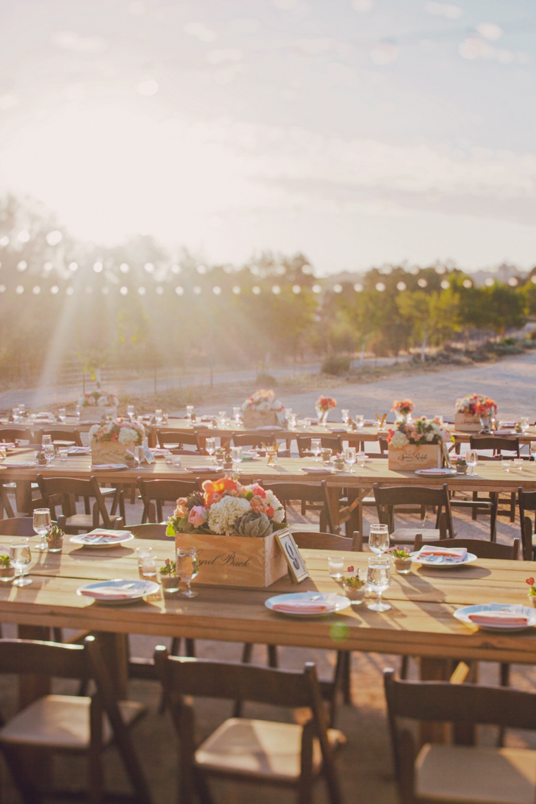 Mint & Orange California Vineyard Wedding via TheELD.com