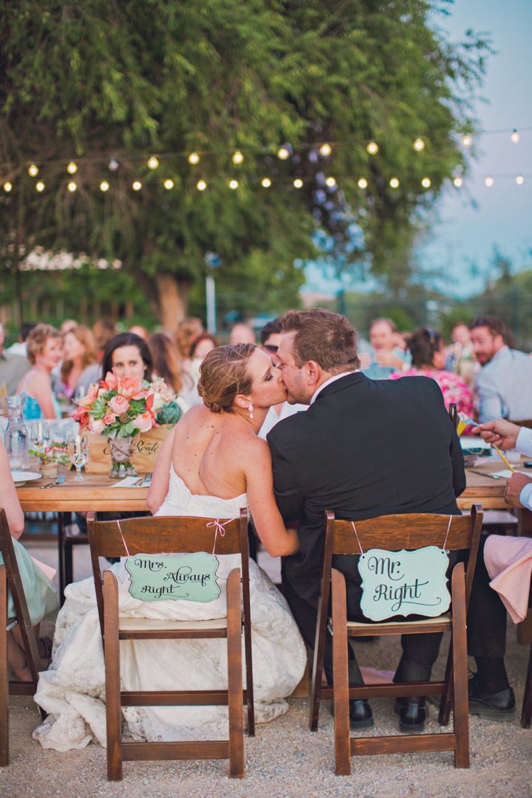 Mint & Orange California Vineyard Wedding via TheELD.com