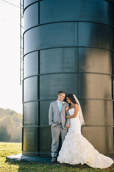 Rustic Yellow & Gray Kentucky Farm Wedding via TheELD.com