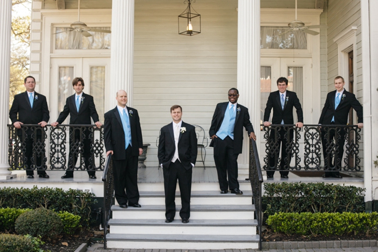 A Classic Light Blue New Orleans Wedding via TheELD.com