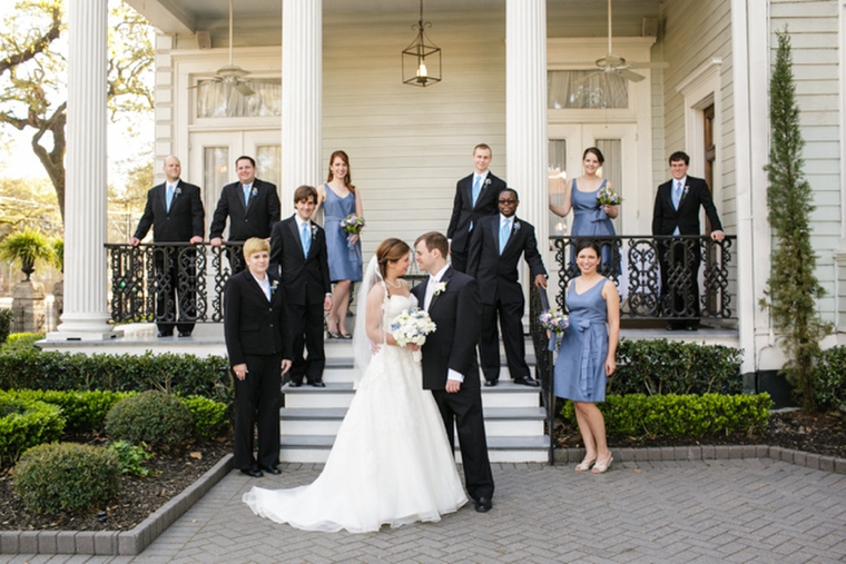 A Classic Light Blue New Orleans Wedding via TheELD.com