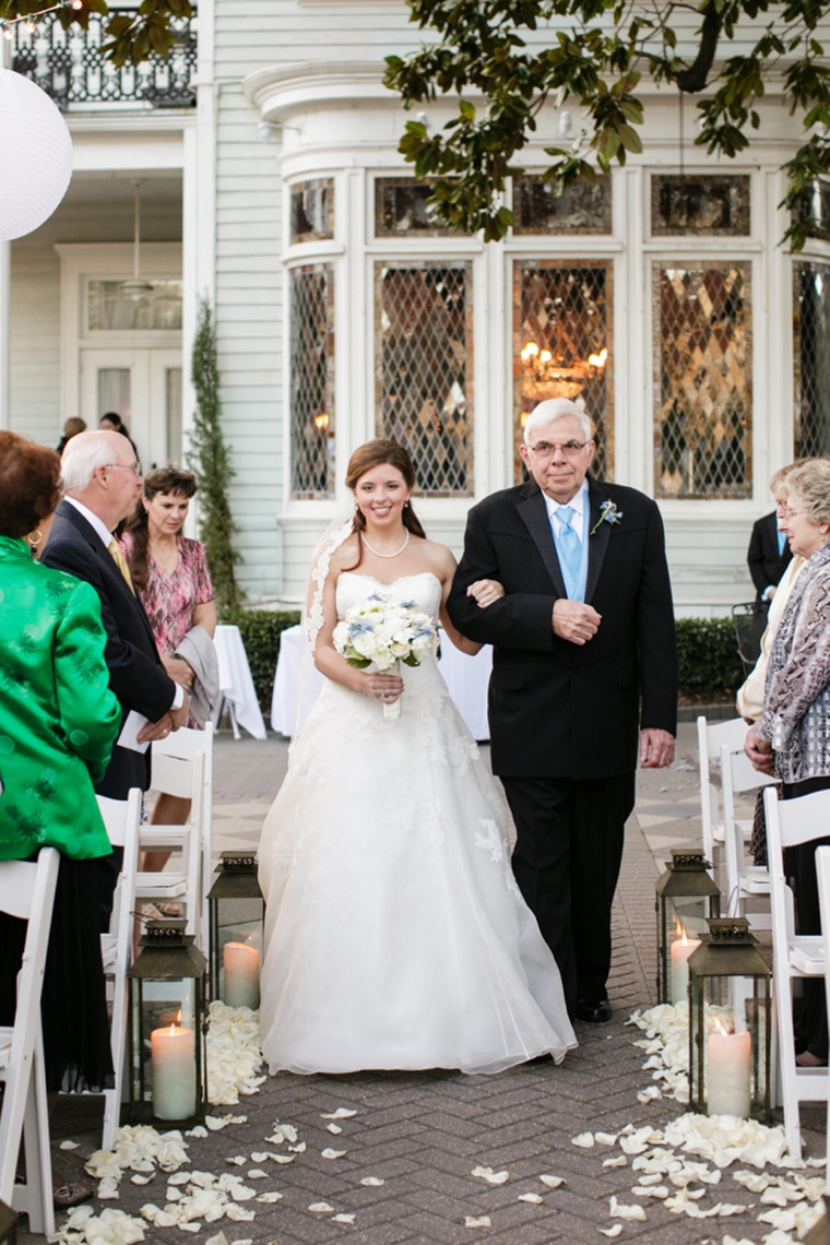 A Classic Light Blue New Orleans Wedding via TheELD.com