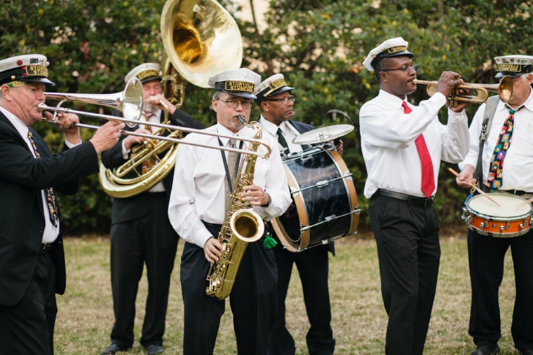 A Classic Light Blue New Orleans Wedding via TheELD.com