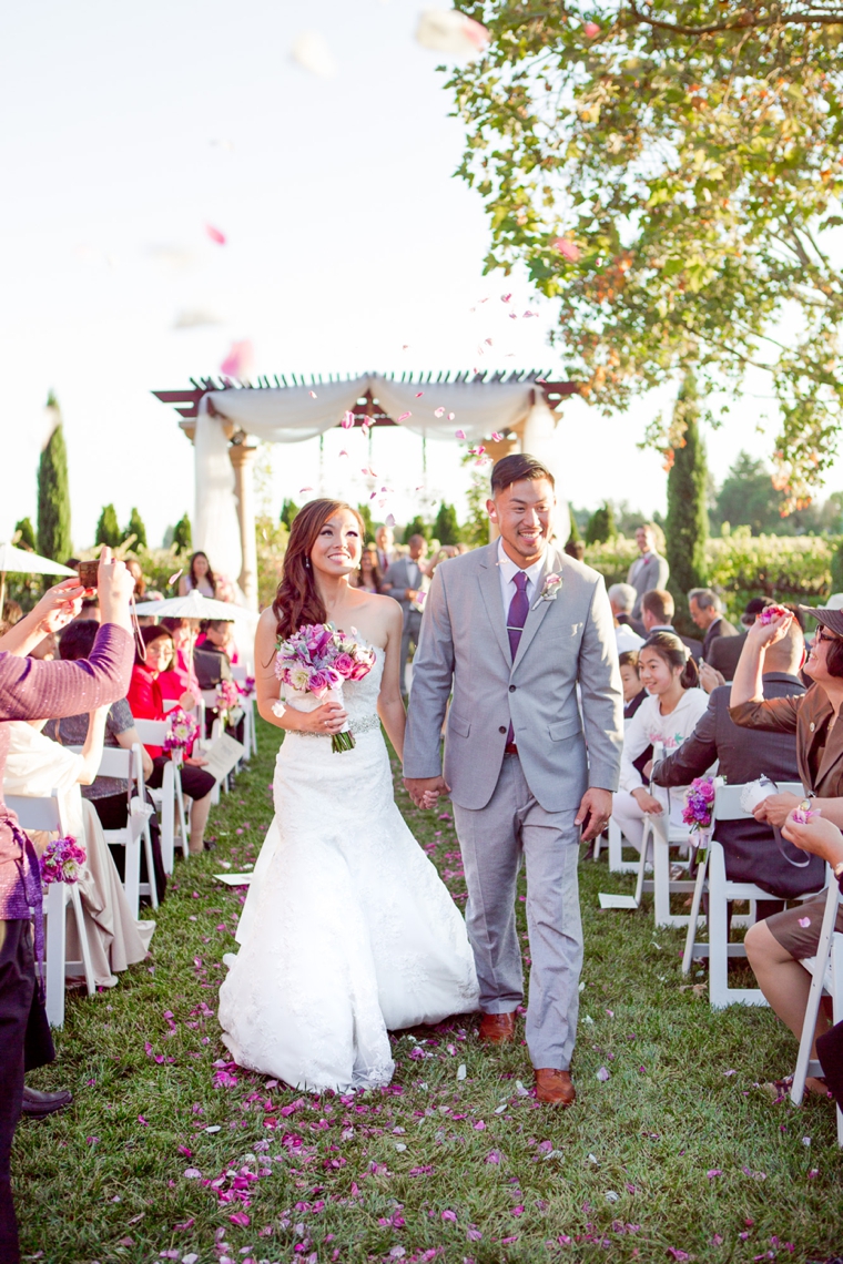 A Romantic Radiant Orchid Wedding via TheELD.com