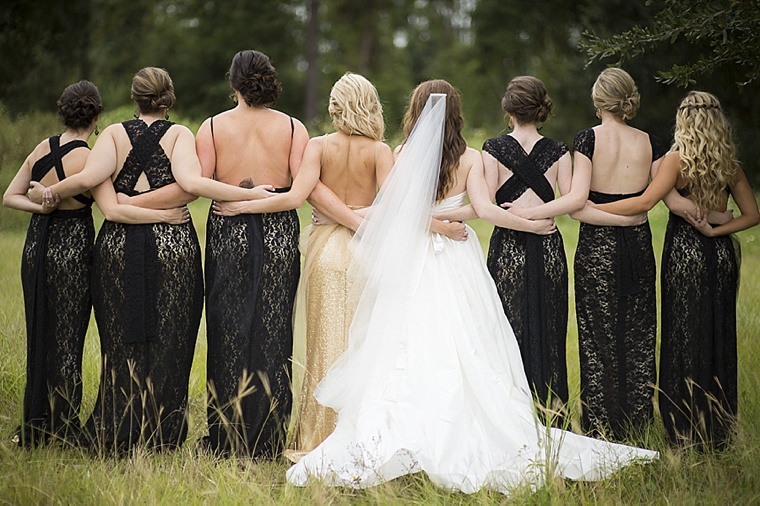 bride black and gold wedding dress