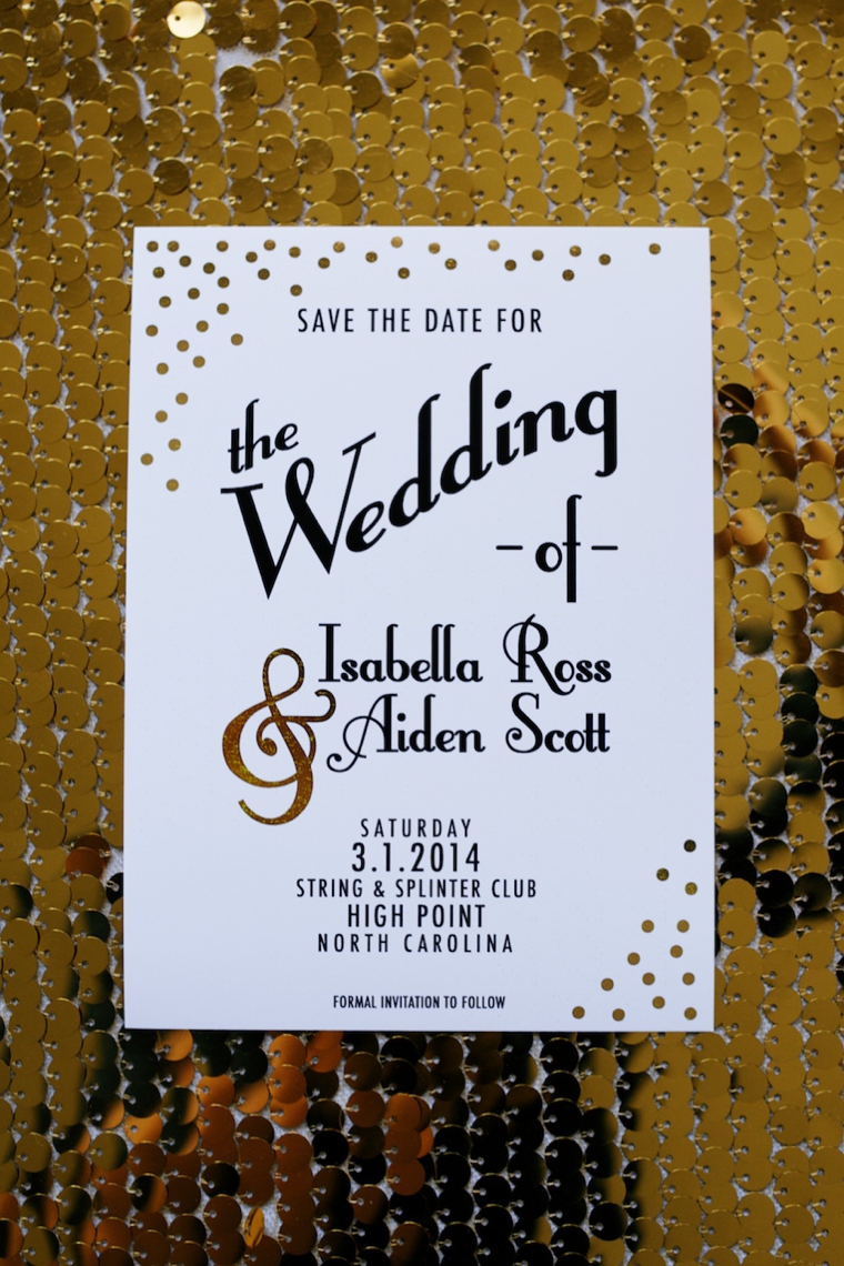 Modern Black and Gold Wedding Ideas via TheELD.com