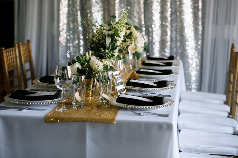 Modern Black and Gold Wedding Ideas via TheELD.com