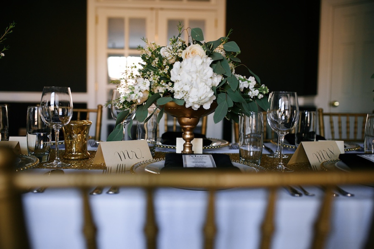 Modern Black and Gold Wedding Ideas via TheELD.com