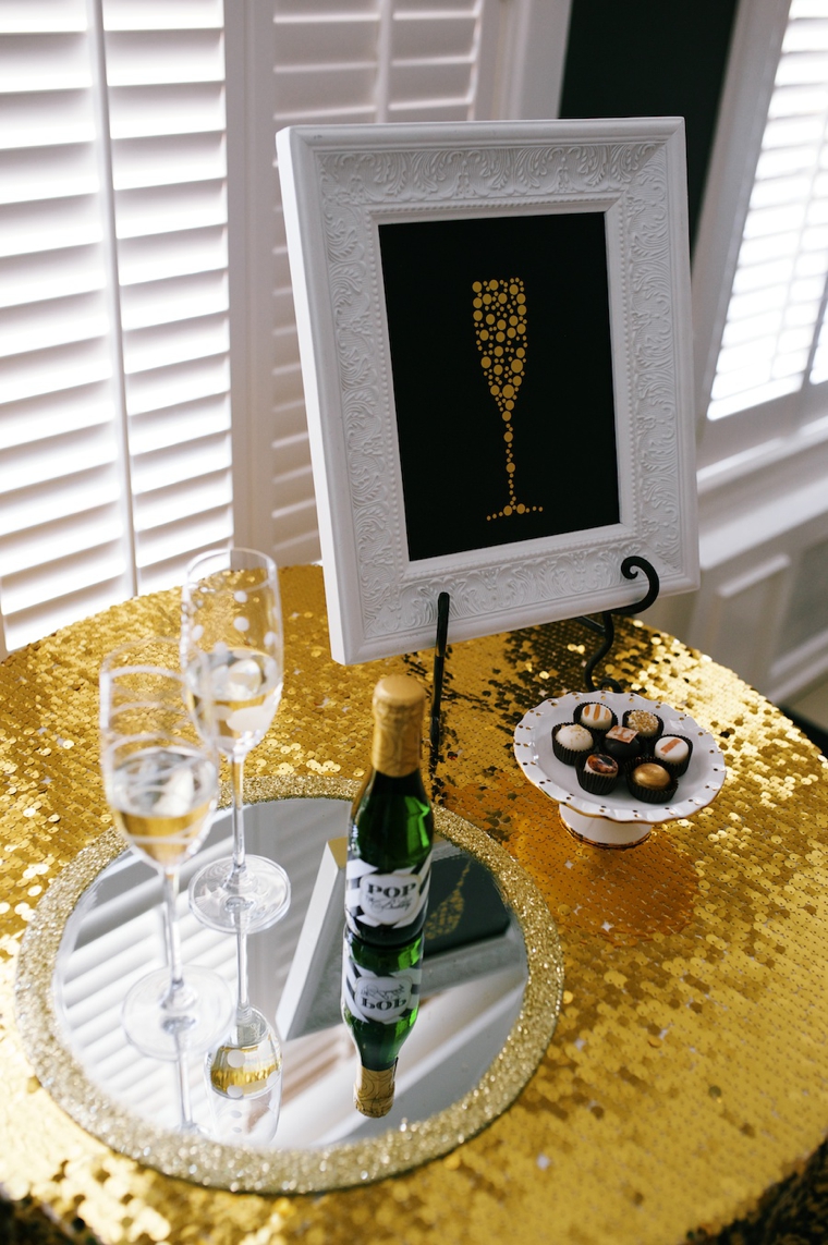 Modern Black and Gold Wedding Ideas via TheELD.com