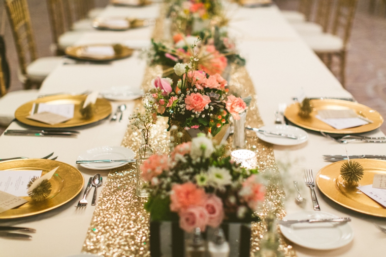 A Modern Ethereal Glitter & Blush Wedding via TheELD.com