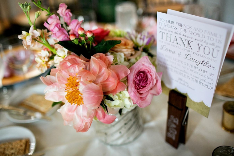 Romantic Pink Vintage Chic Wedding via TheELD.com