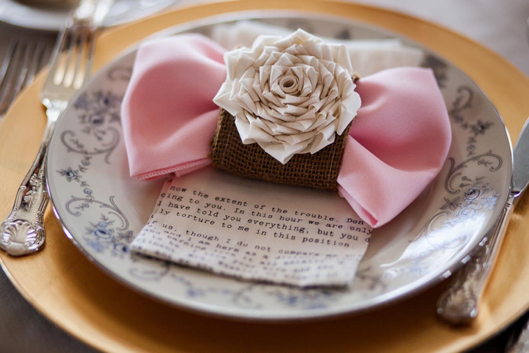 Romantic Pink Vintage Chic Wedding via TheELD.com