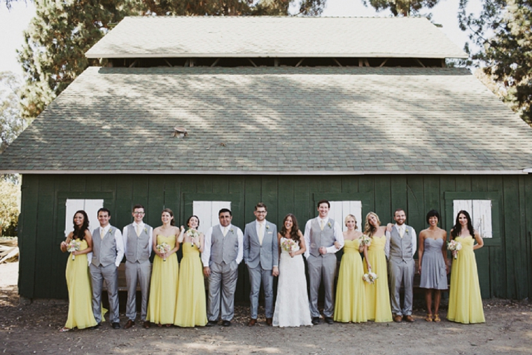 Rustic Intimate Blush and Yellow Wedding via TheELD.com