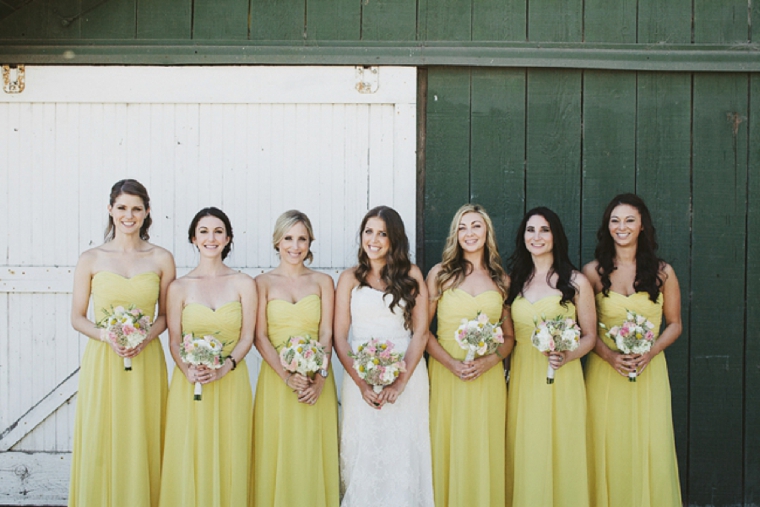 Rustic Intimate Blush and Yellow Wedding via TheELD.com