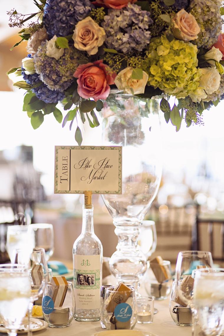 An Elegant Pink & Aqua Seattle Wedding via TheELD.com