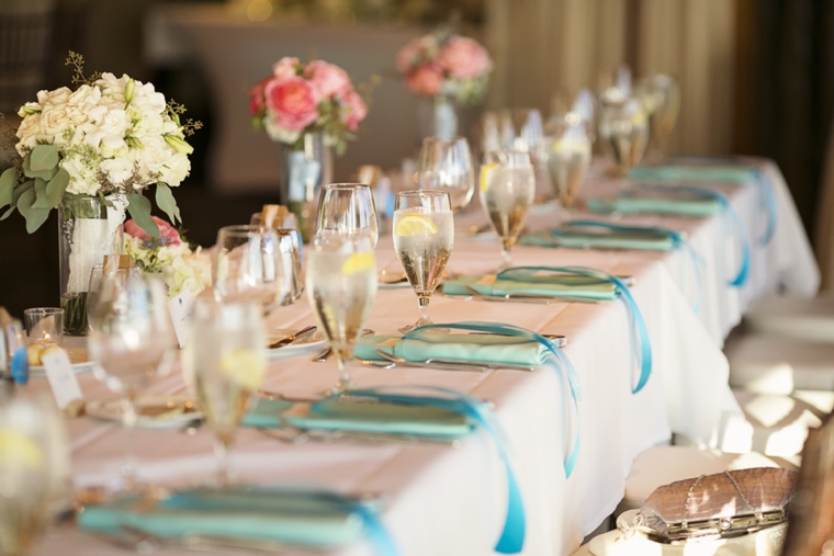 An Elegant Pink & Aqua Seattle Wedding via TheELD.com