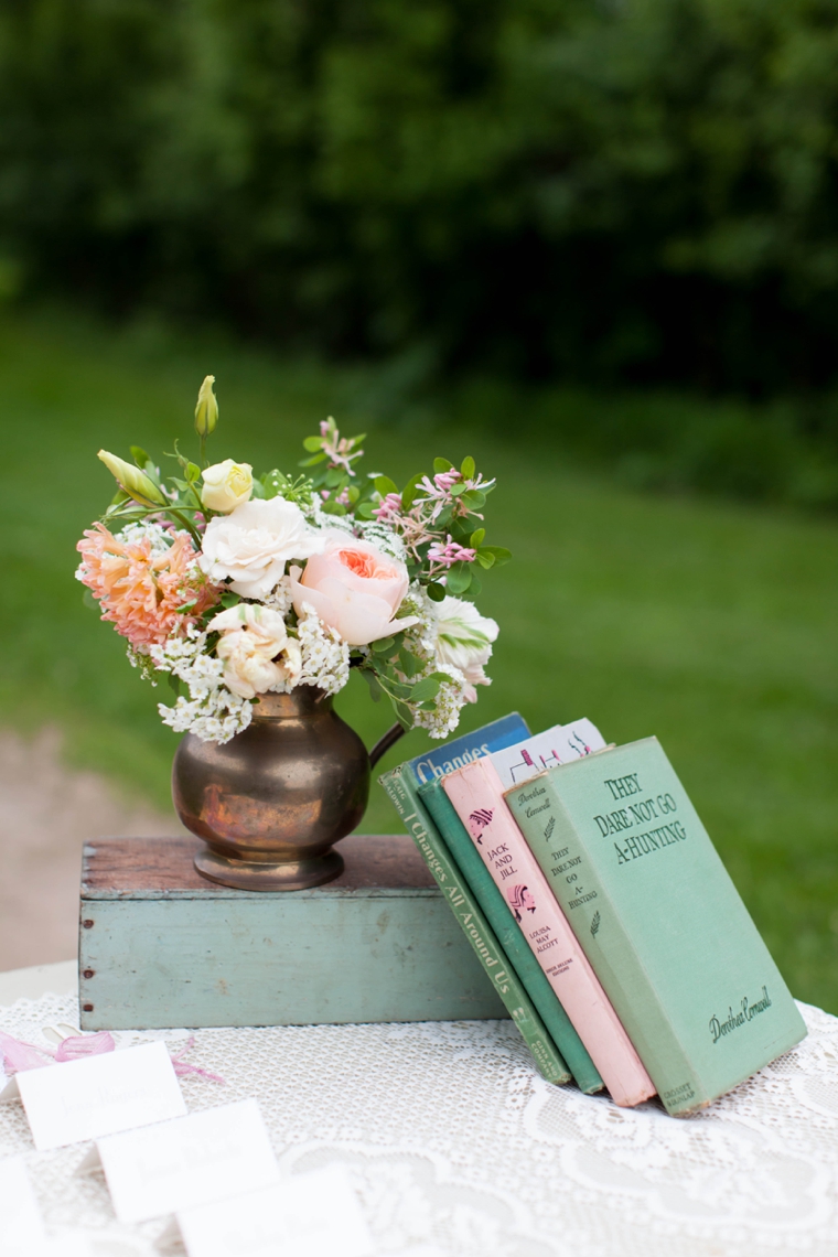 Vintage Shabby Chic Wedding Inspiration via TheELD.com