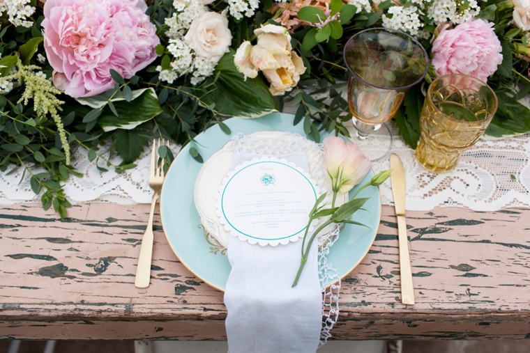 Vintage Shabby Chic Wedding Inspiration via TheELD.com