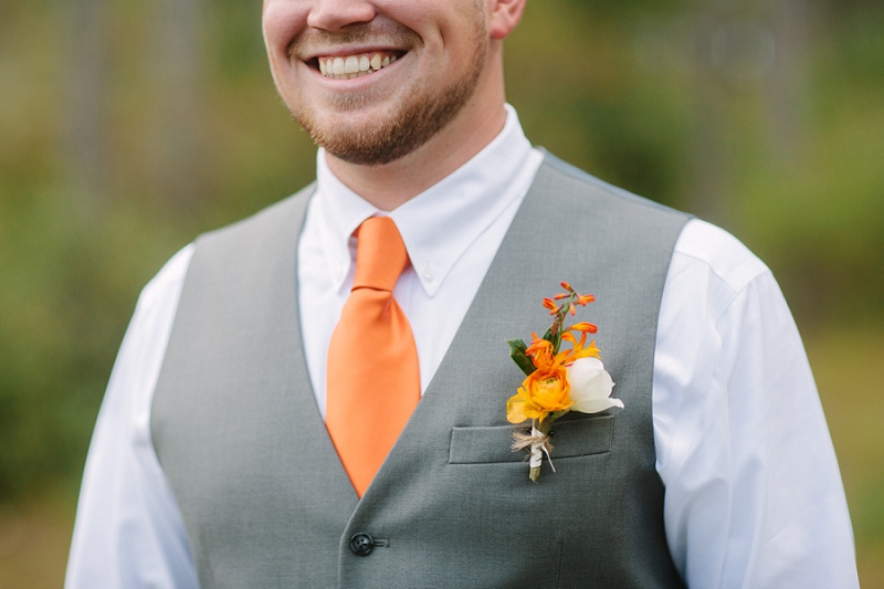 Rustic Navy & Orange Florida Wedding via TheELD.com