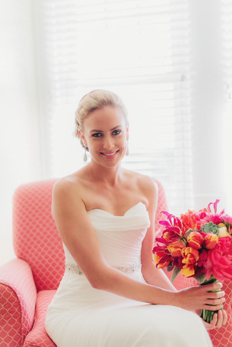 A Chic Oceanside Coral Wedding via TheELD.com