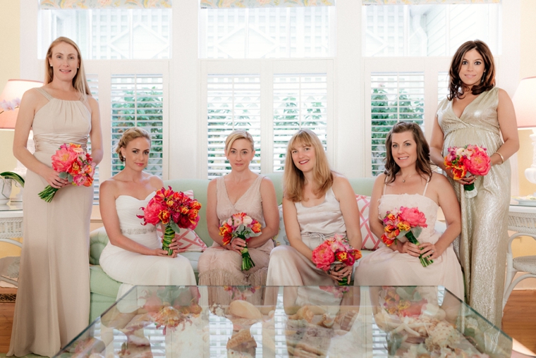 A Chic Oceanside Coral Wedding via TheELD.com