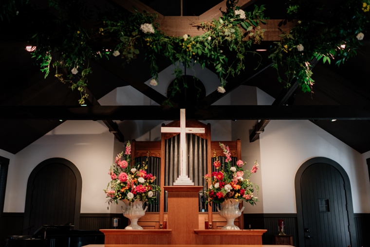 A Chic Oceanside Coral Wedding via TheELD.com