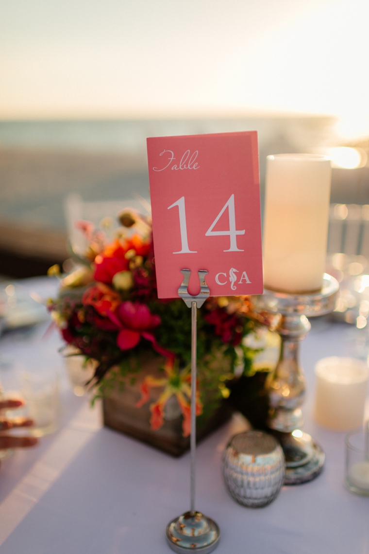 A Chic Oceanside Coral Wedding via TheELD.com