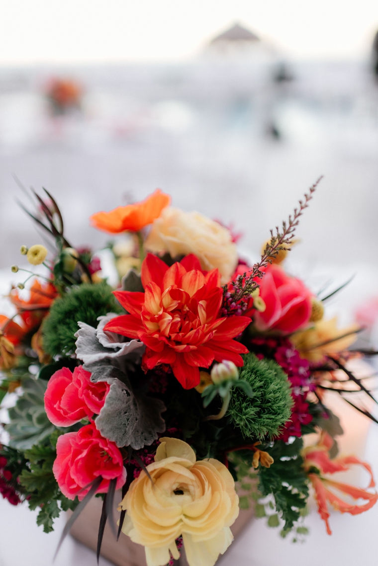 A Chic Oceanside Coral Wedding via TheELD.com