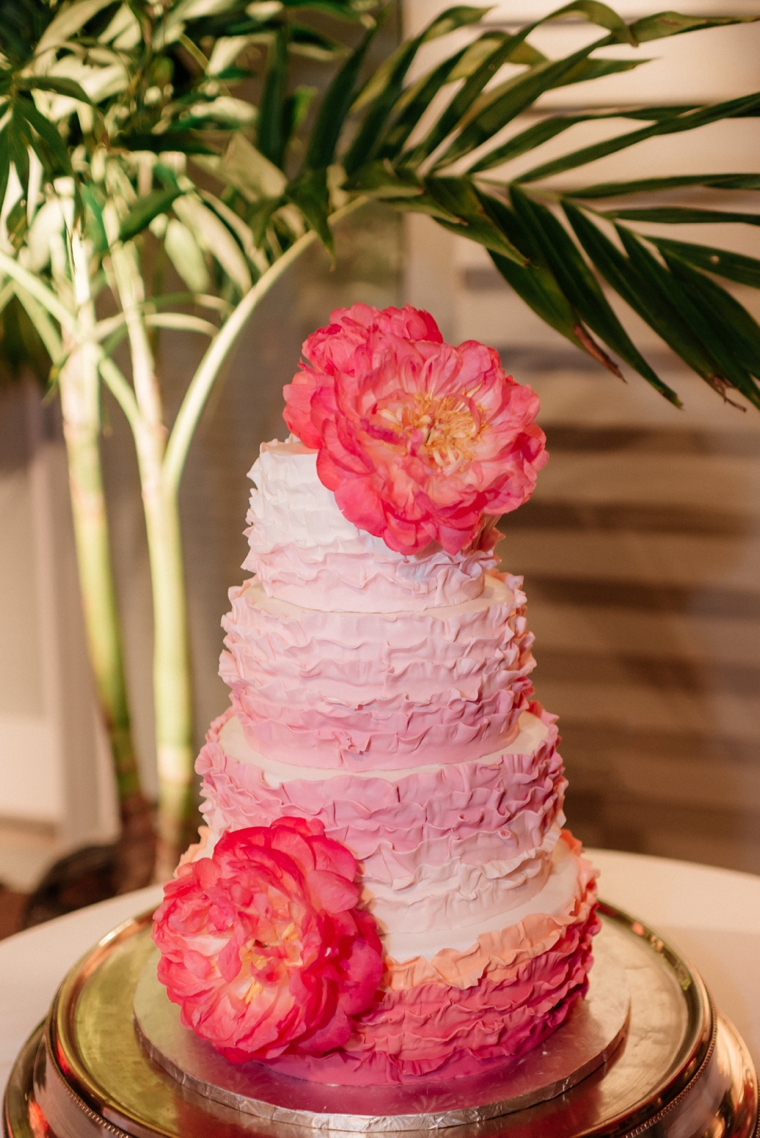 A Chic Oceanside Coral Wedding via TheELD.com