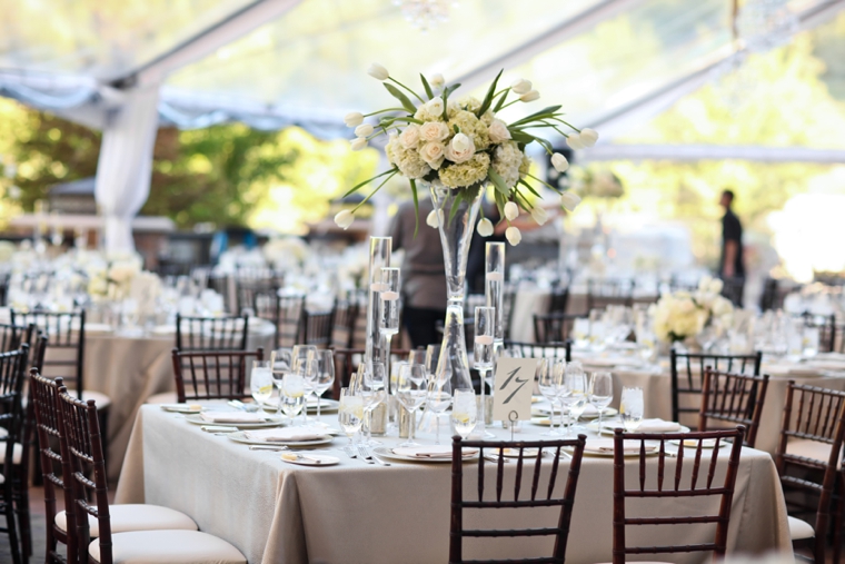 Elegant & Romantic White Wedding via TheELD.com