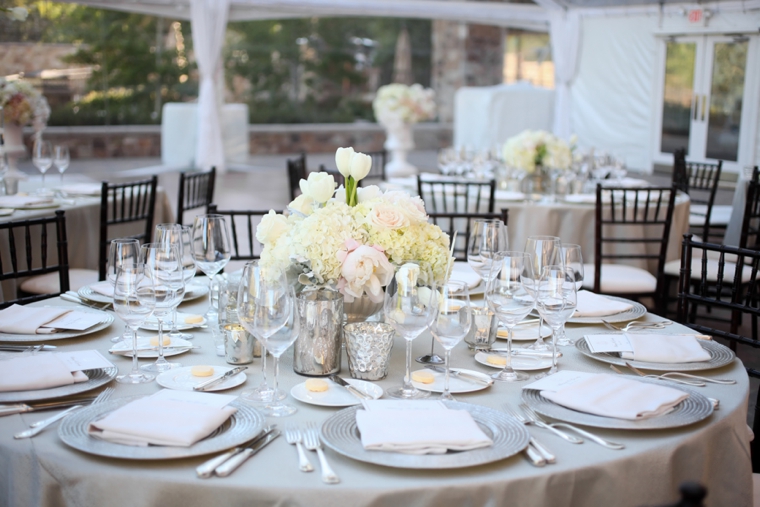 Elegant & Romantic White Wedding via TheELD.com