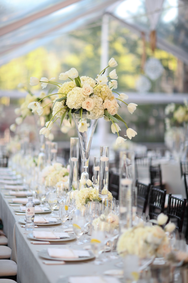 Elegant & Romantic White Wedding via TheELD.com