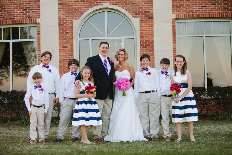 Modern Chic Pink and Navy Wedding via TheELD.com