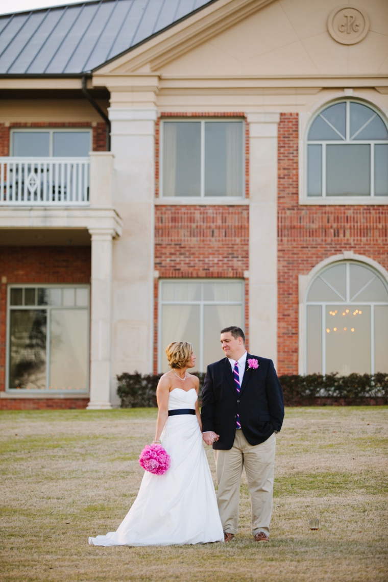 Modern Chic Pink and Navy Wedding via TheELD.com