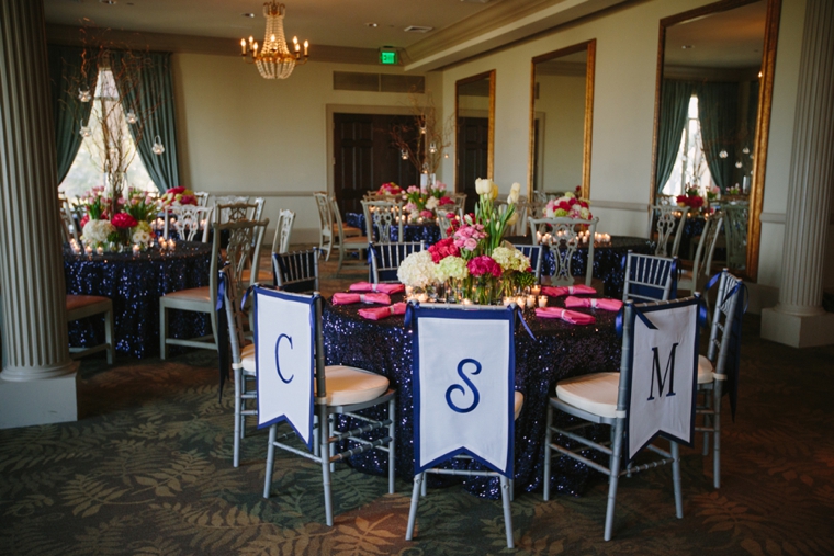 Modern Chic Pink and Navy Wedding via TheELD.com