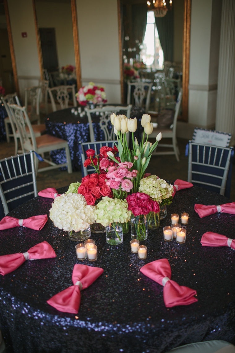 Modern Chic Pink and Navy Wedding via TheELD.com