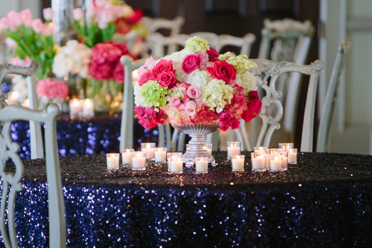 Modern Chic Pink and Navy Wedding via TheELD.com