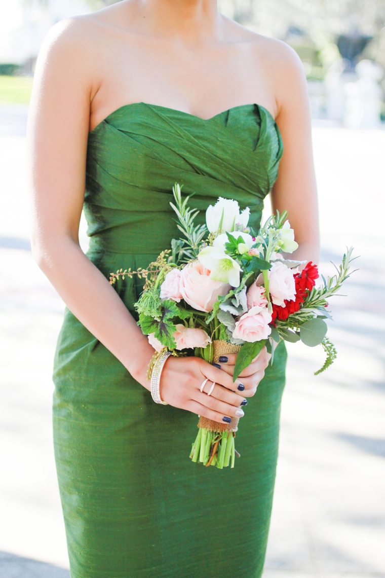 Nature Inspired Pink, Peach, & Green Florida Wedding via TheELD.com