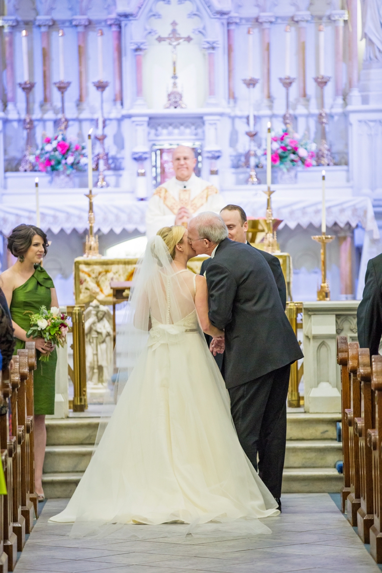 Nature Inspired Pink, Peach, & Green Florida Wedding via TheELD.com